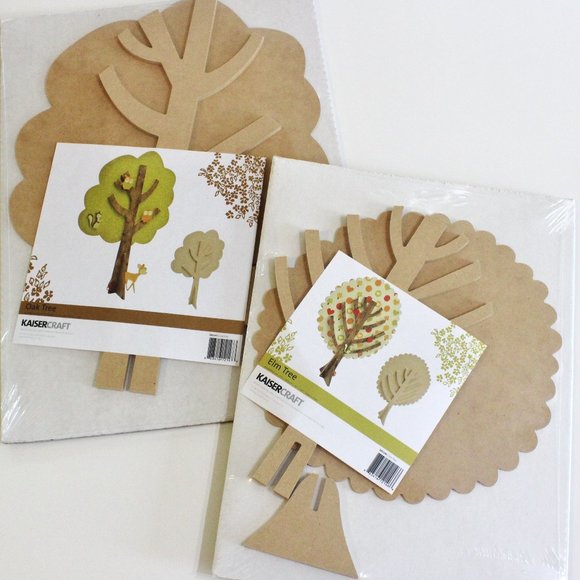 Big Kaisercraft Big Oak & Elm Trees DIY Blank Wood - Picture 1 of 8